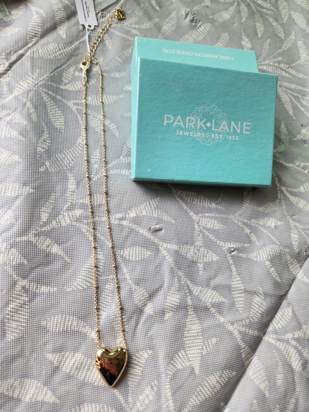 Park Lane Gold Heart Pendant on Gold Chain